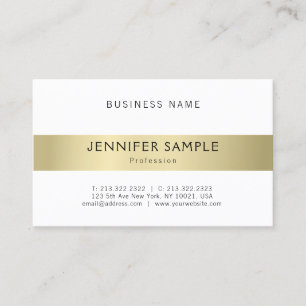 Elegant Professional Clean Plain Gold Kijk modern Visitekaartje