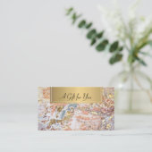 Elegant Professional Colorful Marble Gold Confetti Kortingskaartje (Staand voorkant)