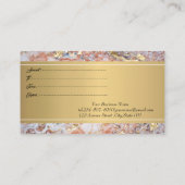 Elegant Professional Colorful Marble Gold Confetti Kortingskaartje (Achterkant)