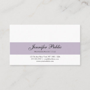 Elegant Professional Creative Design Violet Modern Visitekaartje