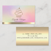 Elegant Professional Cupcake Sweets Visitekaartje (Voorkant / Achterkant)