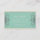 Elegant Professional Damask Art Deco Visitekaartje (Achterkant)