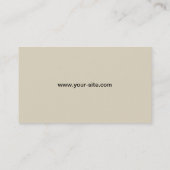 Elegant Professional  Damask Floral Pattern Visitekaartje (Achterkant)