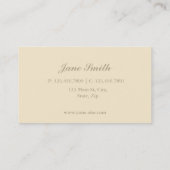 Elegant Professional Damask Interior Decorator Visitekaartje (Achterkant)