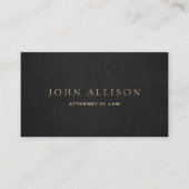 Elegant Professional Dark Brown Visitekaartje (Voorkant)