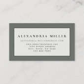 Elegant Professional Earthy Zen Waterverf Visitekaartje (Achterkant)