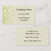 Elegant Professional Falling Ginkgo Leaves Visitekaartje (Voorkant / Achterkant)