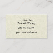 Elegant Professional Falling Ginkgo Leaves Visitekaartje (Achterkant)