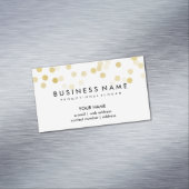 Elegant Professional Faux Gold Foil Glitter Licht Magnetisch Visitekaartje (Voorbeeld)
