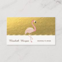 Elegant Professional, Faux Gold, Roze Flamingo