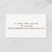 Elegant Professional, Faux Gold, Roze Flamingo Visitekaartje (Achterkant)