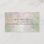 Elegant Professional Glitter Broom House Opal Visitekaartje (Achterkant)
