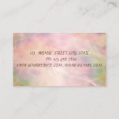 Elegant Professional Glitter Broom House Visitekaartje (Achterkant)