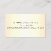 Elegant Professional Glitter Broom House Visitekaartje (Achterkant)