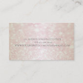 Elegant Professional Glittery Bokeh Visitekaartje (Achterkant)