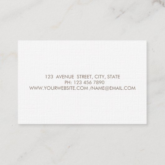 Elegant Professional Gold Circles Cake Mixer Visitekaartje (Achterkant)