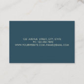 Elegant Professional, Gold Circles Lotus Visitekaartje (Achterkant)