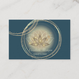 Elegant Professional, Gold Circles Lotus Visitekaartje