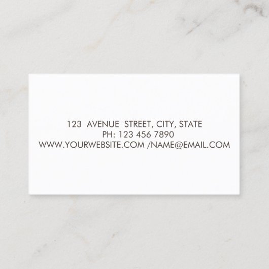 Elegant Professional, Gold Circles Lotus Visitekaartje (Achterkant)