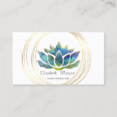 Elegant Professional, Gold Circles Lotus Visitekaartje (Voorkant)