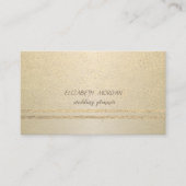 Elegant, Professional, Gold Confetti Visitekaartje (Voorkant)