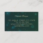 Elegant Professional Gold Glitter Dress Boutique Visitekaartje (Achterkant)