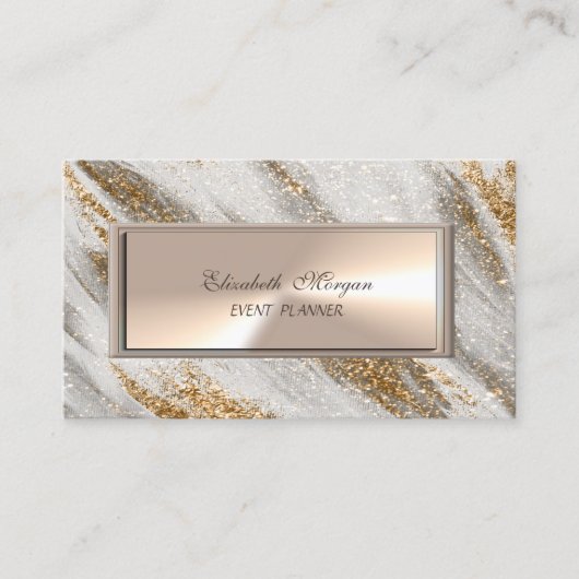 Elegant Professional Gold Glitter Touch Visitekaartje