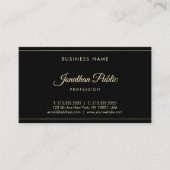 Elegant Professional Gold Hand Script Text Classy Visitekaartje (Voorkant)