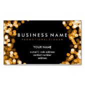 Elegant Professional Gold Hollywood Glam Lights Visitekaartje Magneet (Voorkant)