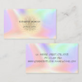 Elegant Professional Gold Lotus, holografisch Visitekaartje (Voorkant / Achterkant)