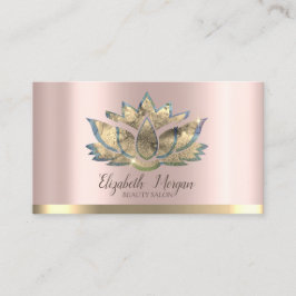 Elegant Professional Gold Lotus Roos Gold Visitekaartje