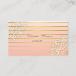 Elegant Professional, Gold Stripes, kant Visitekaartje