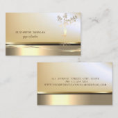 Elegant Professional Gold Tree Women Silhouette Visitekaartje (Voorkant / Achterkant)