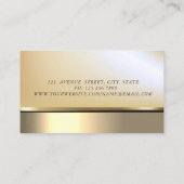 Elegant Professional Gold Tree Women Silhouette Visitekaartje (Achterkant)