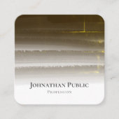 Elegant Professional Gold Waterverf Abstract Vierkante Visitekaartje (Voorkant)