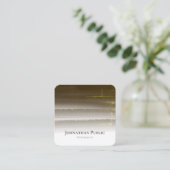 Elegant Professional Gold Waterverf Abstract Vierkante Visitekaartje (Staand voorkant)