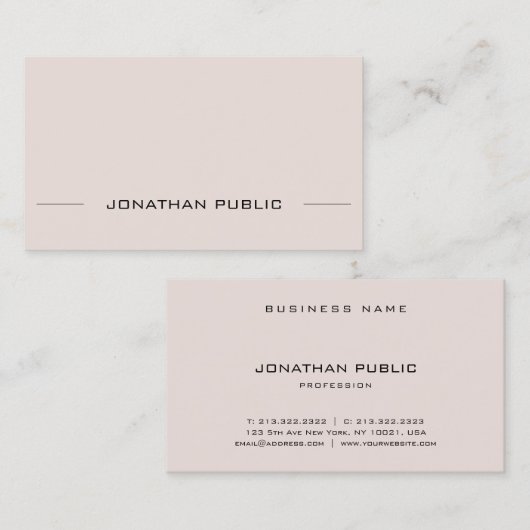 Elegant Professional Gothic Text Artistic Simple Visitekaartje (Voorkant / Achterkant)