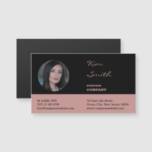 Elegant Professional Hair Stylist Biz Kaart Magnet
