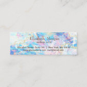 Elegant Professional Hearts Holographic OpaL Gold Klantenkaartje (Achterkant)