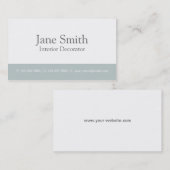 Elegant Professional Interior Design Decorator Visitekaartje (Voorkant / Achterkant)