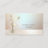 Elegant Professional Luminous Tree Girl Silhouette Visitekaartje (Voorkant)