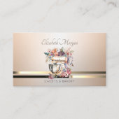 Elegant Professional Luminouse Floral Mixer Visitekaartje (Voorkant)