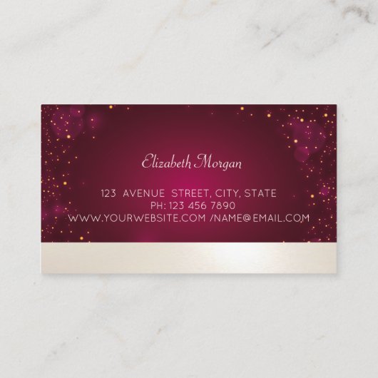 Elegant Professional Mandala Yoga Instructor Visitekaartje (Achterkant)