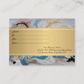 Elegant Professional Marble Gold Lotus Confetti Kortingskaartje (Achterkant)