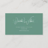 Elegant professional minimalist skincare visitekaartje (Achterkant)