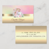 Elegant Professional Mixer Flowers Bakery Visitekaartje (Voorkant / Achterkant)