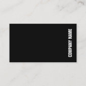 Elegant Professional Modern Black White Sjabloon Visitekaartje (Voorkant)