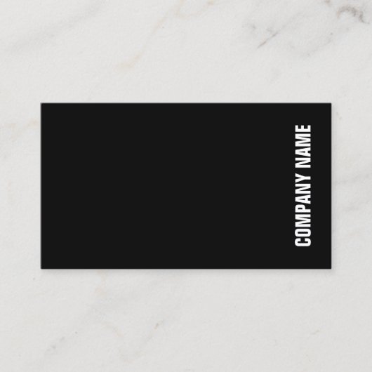 Elegant Professional Modern Black White Sjabloon Visitekaartje (Voorkant)