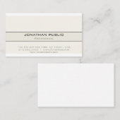 Elegant Professional Modern Blik Eenvoudig Visitekaartje (Voorkant / Achterkant)