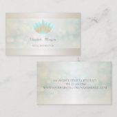 Elegant Professional Modern Bokeh, Lotus Visitekaartje (Voorkant / Achterkant)